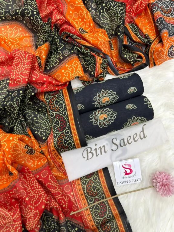 Product Name: 3 Pcs Women's Unstitched Digital Print Suit
